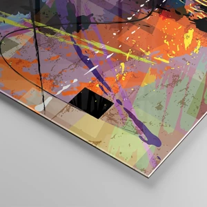 Glass picture - Straight Ahead or Around - 100x40 cm