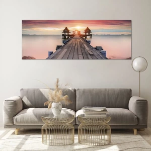 Glass picture - Sunset on the East - 140x50 cm