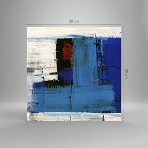 Glass picture - The Secret of Blue - 30x30 cm