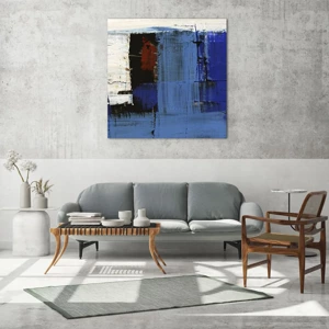 Glass picture - The Secret of Blue - 50x50 cm