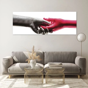 Glass picture - Together, although Different - 140x50 cm