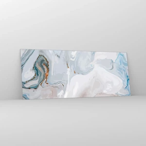 Glass picture - White Fusion - 100x40 cm