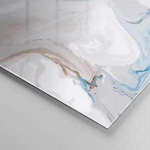 Glass picture - White Fusion - 100x40 cm