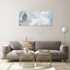 Glass picture - White Fusion - 100x40 cm