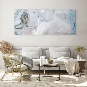 Glass picture - White Fusion - 100x40 cm