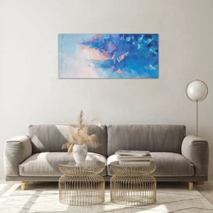 Glass picture - Winter Abstract - 100x40 cm