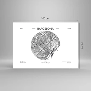 Poster - Anatomy of Barcelona - 100x70 cm