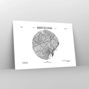 Poster - Anatomy of Barcelona - 100x70 cm