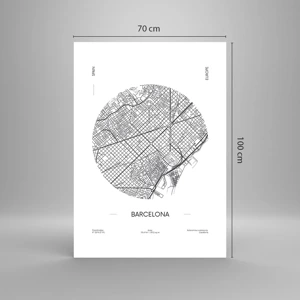 Poster - Anatomy of Barcelona - 70x100 cm