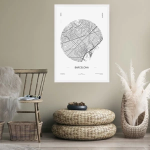 Poster - Anatomy of Barcelona - 70x100 cm