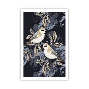 Poster - Blue and Yellow Chirp - 61x91 cm