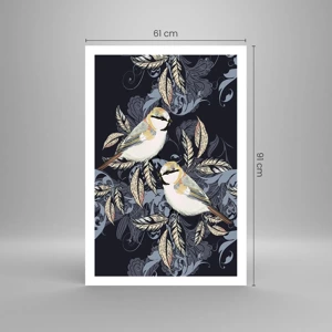 Poster - Blue and Yellow Chirp - 61x91 cm