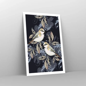 Poster - Blue and Yellow Chirp - 61x91 cm