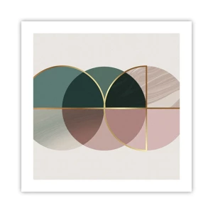 Poster - Circle after Circle - 50x50 cm