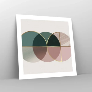 Poster - Circle after Circle - 50x50 cm