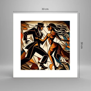 Poster - Dance of Passion  - 30x30 cm