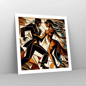 Poster - Dance of Passion  - 60x60 cm