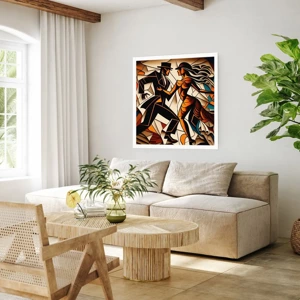 Poster - Dance of Passion  - 60x60 cm