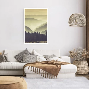 Poster - In a Faraway Land, Past the Mountains - 61x91 cm