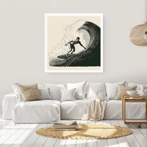 Poster - King of the Wave - 50x50 cm