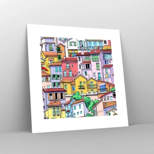 Poster - Merry City - 30x30 cm