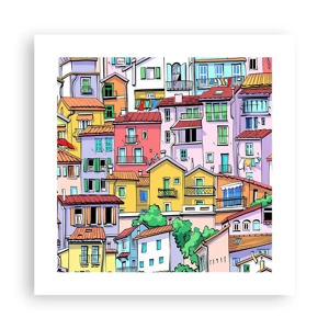 Poster - Merry City - 40x40 cm