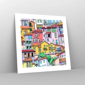 Poster - Merry City - 40x40 cm