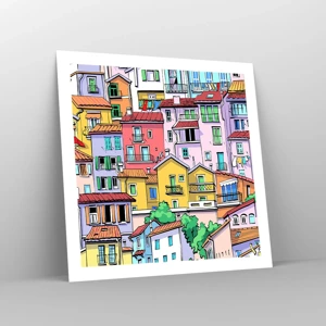 Poster - Merry City - 60x60 cm