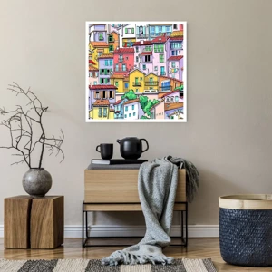 Poster - Merry City - 60x60 cm