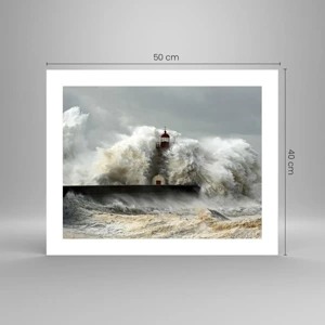 Poster - Rage of the Ocean - 50x40 cm