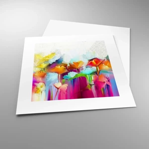 Poster - Rainbow Has Bloomed - 30x30 cm