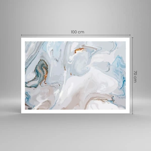 Poster - White Fusion - 100x70 cm