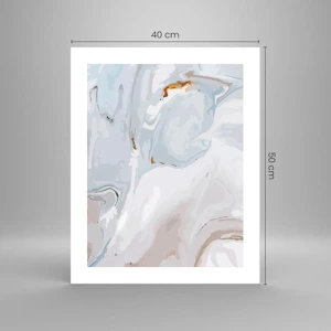 Poster - White Fusion - 40x50 cm