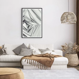 Poster in black frame - Acute Angles Budding - 61x91 cm