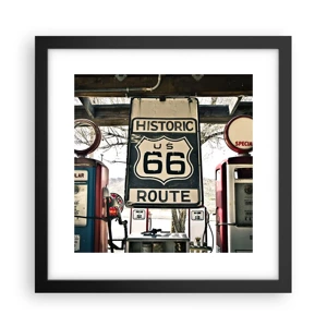 Poster in black frame - American Retro Trip - 30x30 cm