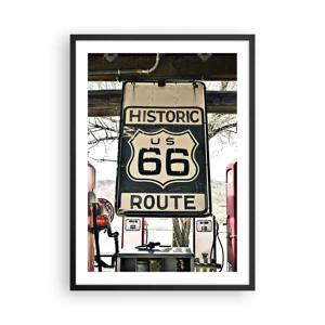 Poster in black frame - American Retro Trip - 50x70 cm