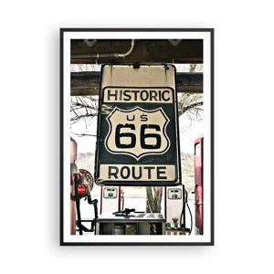 Poster in black frame - American Retro Trip - 70x100 cm