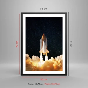 Poster in black frame - As Astra! - 50x70 cm