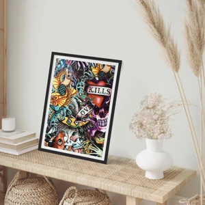 Poster in black frame - Dream of a Tattoo Artist - 61x91 cm