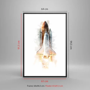 Poster in black frame - Explorers Get Ready - 61x91 cm