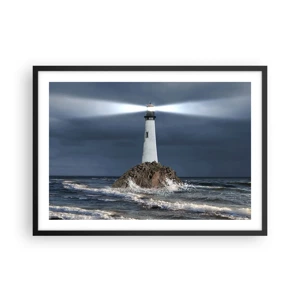 Poster in black frame - Here…Here…Here! - 70x50 cm