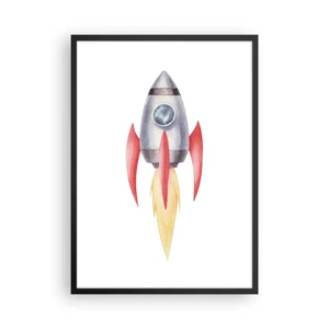 Poster in black frame - Higher, Faster, Further - 50x70 cm