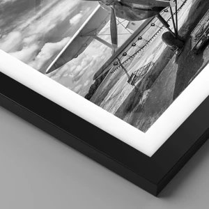 Poster in black frame - I Can't Wait! - 30x30 cm