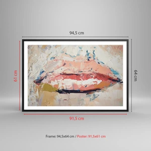 Poster in black frame - It Awakens the Senses - 91x61 cm