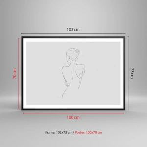 Poster in black frame - Music of the Body - 100x70 cm