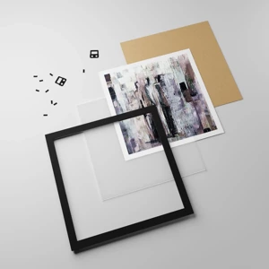 Poster in black frame - Mysterious Trio - 60x60 cm