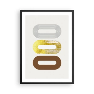 Poster in black frame - Ooo! - 50x70 cm