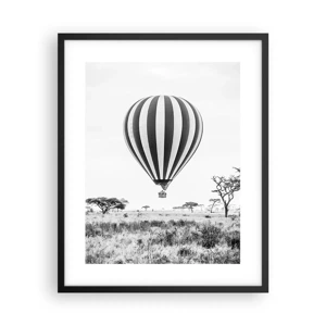 Poster in black frame - Over the Savannah - 40x50 cm