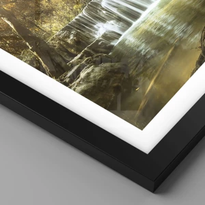 Poster in black frame - Park Cascade - 61x91 cm