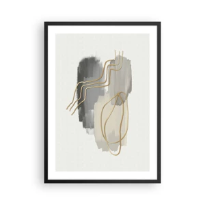 Poster in black frame - Persistance and Movement - 50x70 cm